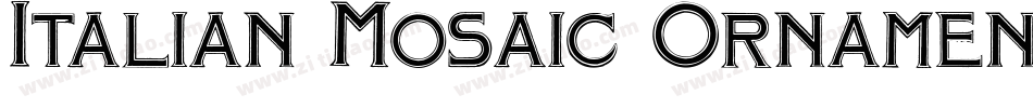 Italian Mosaic Ornaments字体转换